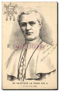 Old Postcard Pope His Holiness Pope Pius X