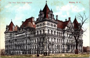 State Capitol Building Albany New York Government Streetview DB Postcard