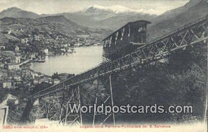 Lugano colla Ferrovia Funicolare S Salvatore Swizerland Unused 