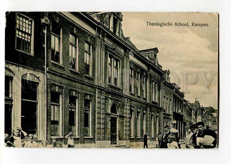 271253 Netherlands KAMPEN Theological School 1916 y RPPC label