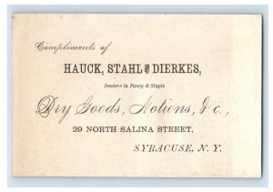 1880s Hauck Stahl & Dierkes Dry Goods Notions Circus Clowns F141