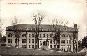 Postcard WI Madison College of Engineering 1912