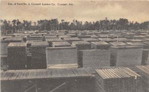 C66/ Crossett Arkansas AR Postcard 1912 Lumber Company Yards Stacks 3