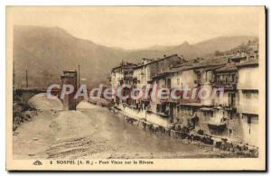 Postcard Old SOSPEL Old Bridge on Bevera