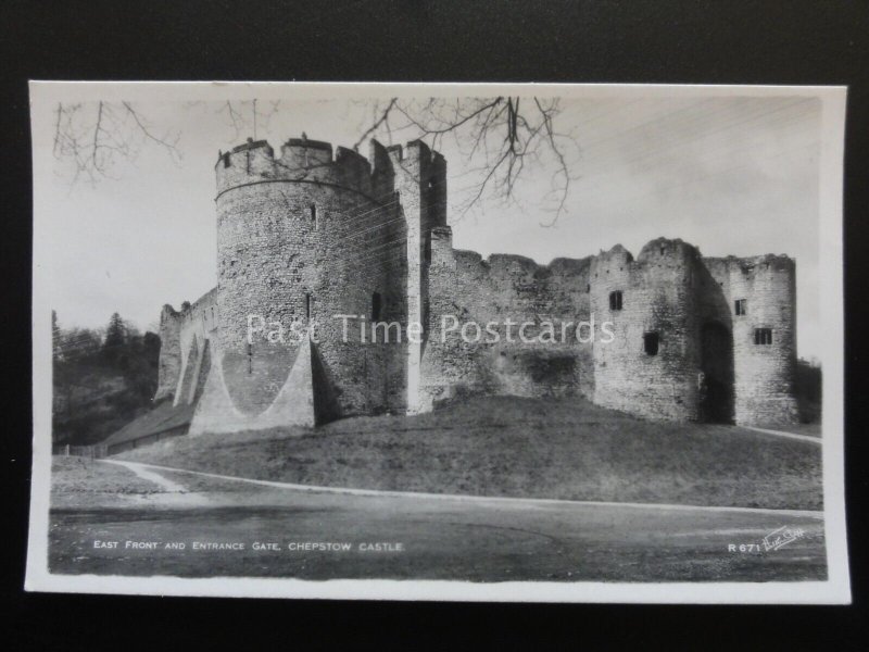 Monmouth CHEPSTOW CASTLE East Front Entrance Old RP Postcard by W. Scott R671