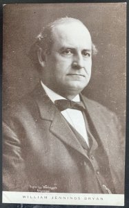 Mint USA Real Picture Postcard Politician William Jennings Bryan For President