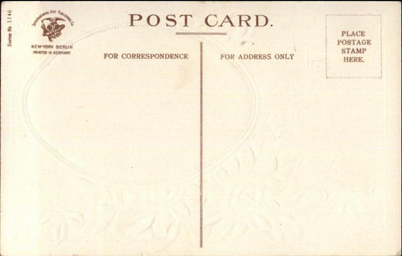 Unsigned Clapsaddle #1146 Easter - Little Girl Angel c1910 Postcard