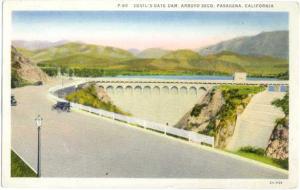Devil's Gate Dam, Arroyo Seco, Pasadena, California, CA, Linen
