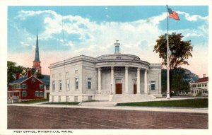 Maine Waterville Post Office Curteich