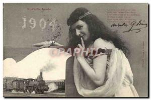 Old Postcard Fantaisie Train