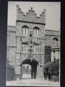 LL.26 CAMBRIDGE Jesus College Gateway c1910 Old Postcard