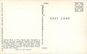 Weirs Beach New Hampshire~Endicott Rock Statue~1950s Postcard