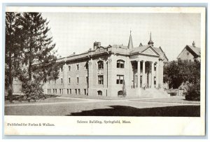 c1905s Science Building Exterior Springfield Massachusetts MA Unposted Postcard