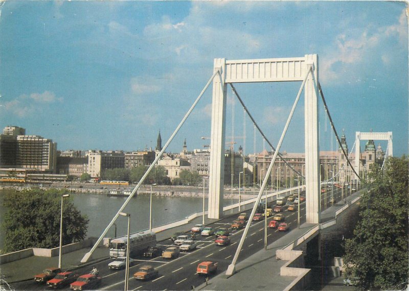 Hungary Budapest Elizabeth Bridge Postcard