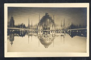 RPPC PANAMA PACIFIC INTERNATIONAL EXPOSITION LAGOON REAL PHOTO POSTCARD