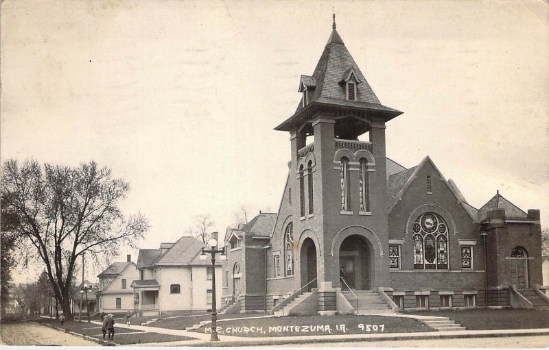 c.'36, Real Photo, RPPC, M.E. Church,Montezuma IA, MSG,, Old Post Card