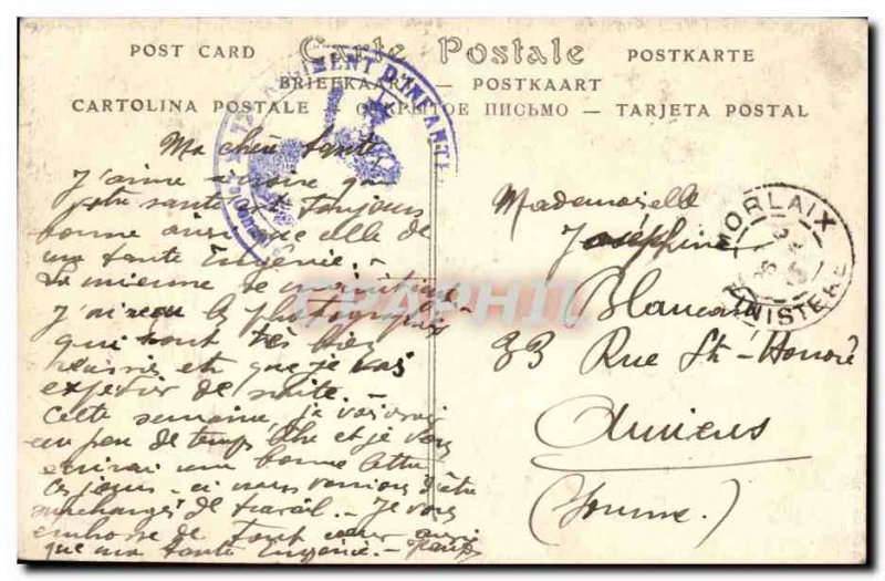 Saint Thegonnec Old Postcard The pulpit