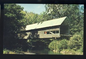 Campton, New Hampshire/NH Postcard, Bump Covered Bridge, Beebe River