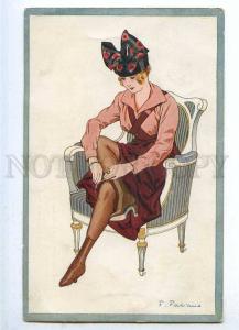 187080 ART DECO Lady FASHION by FABIANO Vintage France #43 PC