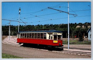 Edmonton Radial Railway Streetcar #1, Fort Edmonton Park, Alberta Postcard