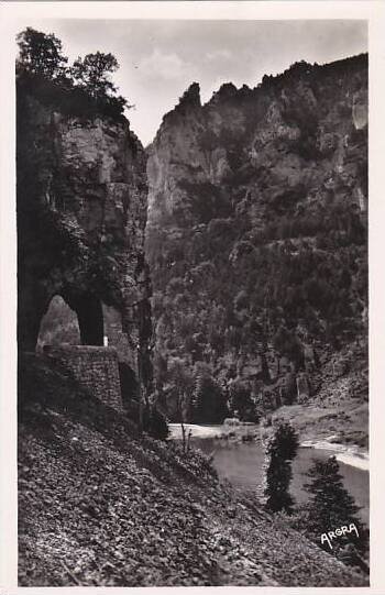 France Gorges du Tarn La Route a la sortie des Detroits Real Photo