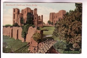 Kenilworth Castle and Rustic Bridge, England,