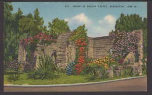 Florida Bradenton - Ruins of Braden Castle Built by Dr. Braden ~ Linen