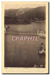 Postcard Old New Bridge Treboul Cantal above the old Romanesque bridge