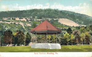 USA Band Pavilion Reading Pennsylvania Vintage Postcard 07.36