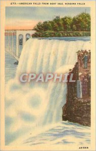 Old Postcard American Falls from Goat Island Niagara falls