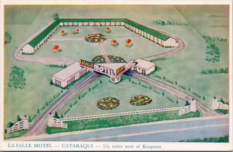 La Salle Motel Cataraqui near Kingston Ontario ON Ont. Unused Postcard E29