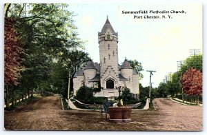 Summerfield Methodist Church Port Chester New York Religious Building Postcard