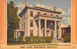Henderson Kentucky Elks' Home Scenic View Vintage Postcard JE359585