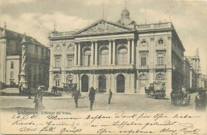 Portugal Lisbon town hall 1905 postcard