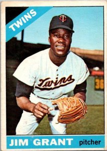 1966 Topps Baseball Card Jim Grant Minnesota Twins sk3035