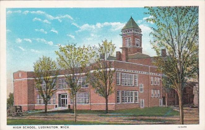 Michigan Ludington High School Curteich