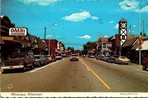 Wisconsin Minocqua Main Street 1980