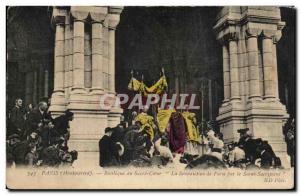 Old Postcard Paris Montmartre basilica of the sacred heart paris Benediction ...