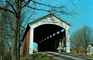 Covered Bridges Leatherwood Station Bridge Built 1899 Parke County Indiana