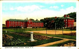 Postcard Keene New Hampshire NH Dormitory Normal School White Border 