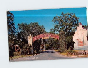 Postcard San Marco Avenue Entrance to Fountain of Youth St. Augustine Florida