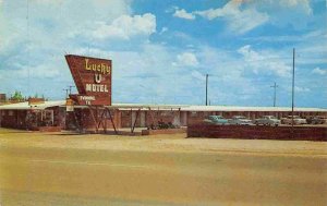 Lucky U Motel Highway 60 Hereford Texas 1958 postcard