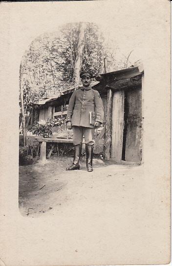 RP of German Officer on Card Posted From Field 1915