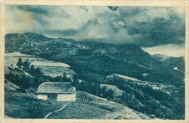 Postcard Romania Clincea mountain Bran Gate