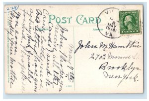 1914 Enlisted Men's Quarters East Barracks Washington D.C Soldiers Postcard