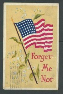 1917 PPC Flag Forget Me Not Patriotic