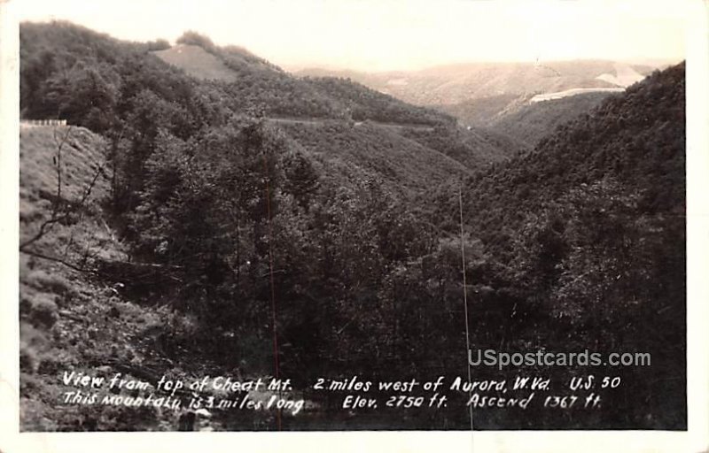 View from top of Cheat Mountain - Aurora, West Virginia