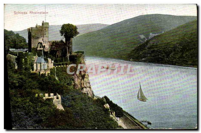 Old Postcard Schioss Rheinstein