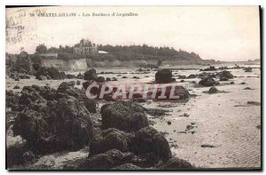 Old Postcard Chatelaillon Les Rochers Angoulins