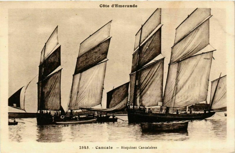 CPA AK Sailing Vessels - Cancale - Bisquines Cancalaises SHIPS (911249)